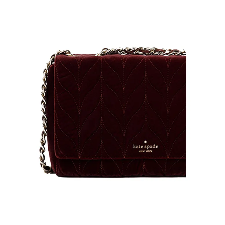 Kate Spade Briar Lane Fabric Chain Bag, Shoulder Bag, Crossbody Bag Women's Cherrywood Red-2