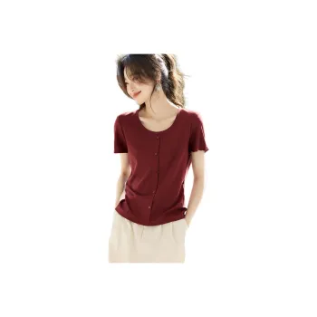 Mo Han Yi Mei T Shirt Women's Fuji Red