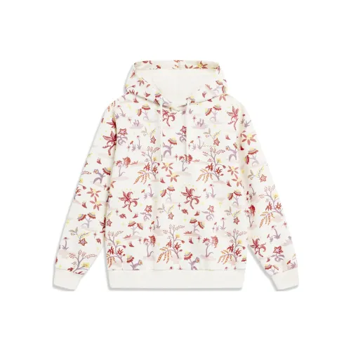 LiNing Rijin Doujin Collection Sweatshirt Women's Ecru All Over Print