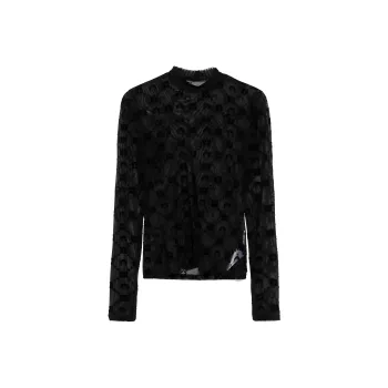 Marine Serre Moonogram Mesh T-shirt