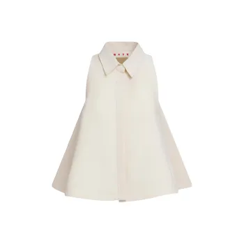 MARNI A Line Sleeveless Cady Shirt