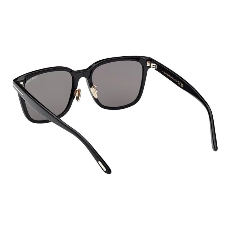 TF Acetate Square Sunglasses Unisex Black-4