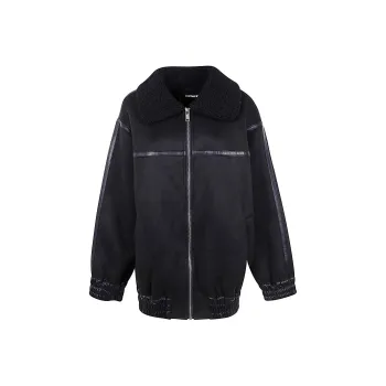 Rotate Faux leather Bomber Jacket