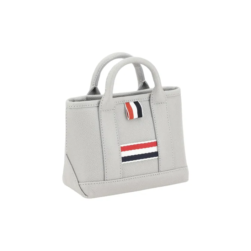 THOM BROWNE Rwb Stripe Detailed Tote Bag-1