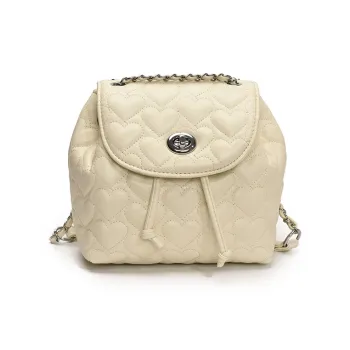 FCTOSSR PU Backpack Women's White/Silver/Black/Yellow