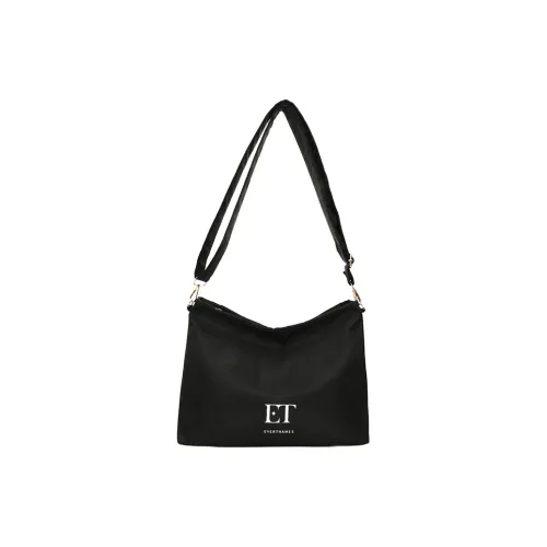 Everthames Nylon Fabric Shoulder Bag Regular Unisex Black