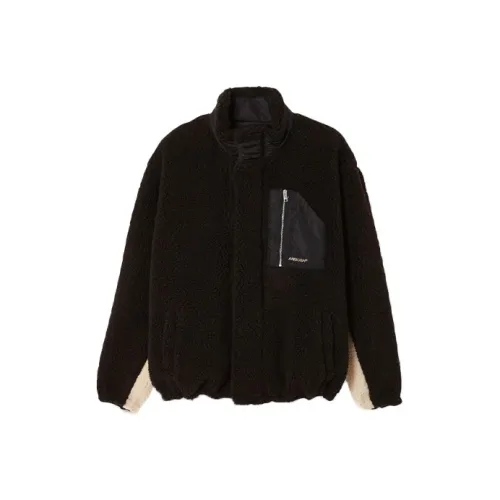 AMBUSH FW21 Colorblock Stand Collar Down Jacket Women's Black