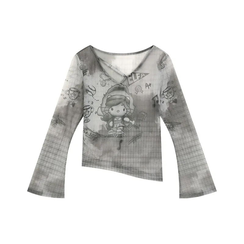 ELF SACK Chiffon Shirts Women's-2
