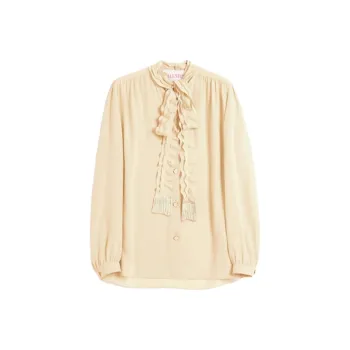 Valentino Ruffled Straight Hem Shirt