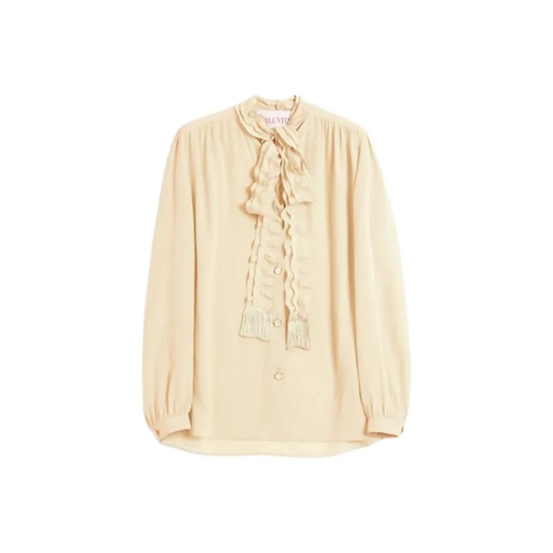 Valentino Ruffled Straight Hem Shirt-0
