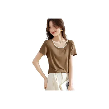 Mo Han Yi Mei T Shirt Women's Dark Khaki