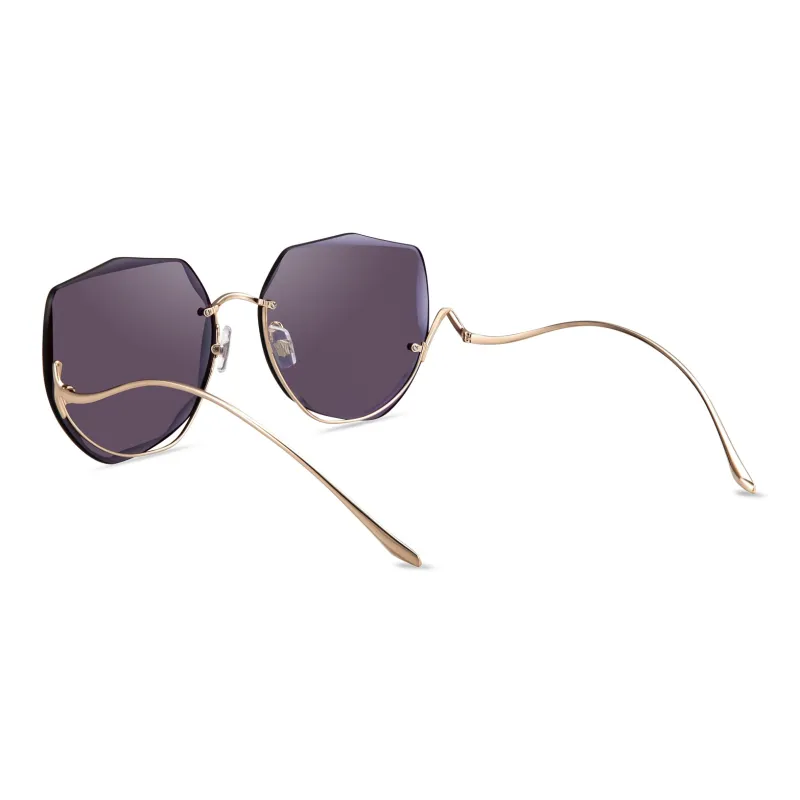HORIEN Irregular Shape Sunglasses Women's-1