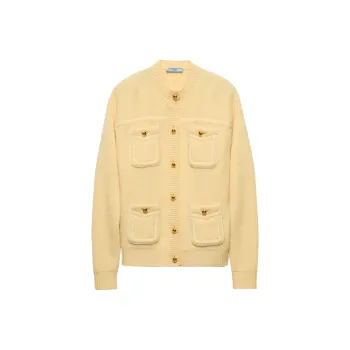 PRADA Crewneck Button Up Cardigan