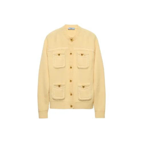 PRADA Crewneck Button Up Cardigan