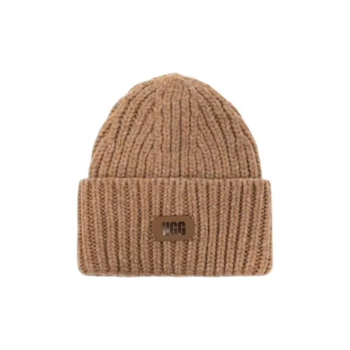 UGG Acrylic, Nylon, Wool Beanies Unisex Brown