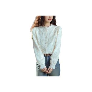 Wbwq Shirt Women's Apricot Fleece Lined