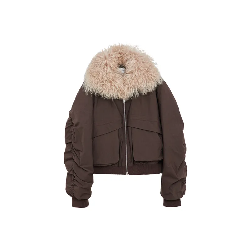 FIRELADY FUR Jackets Coats Women's Khaki-2