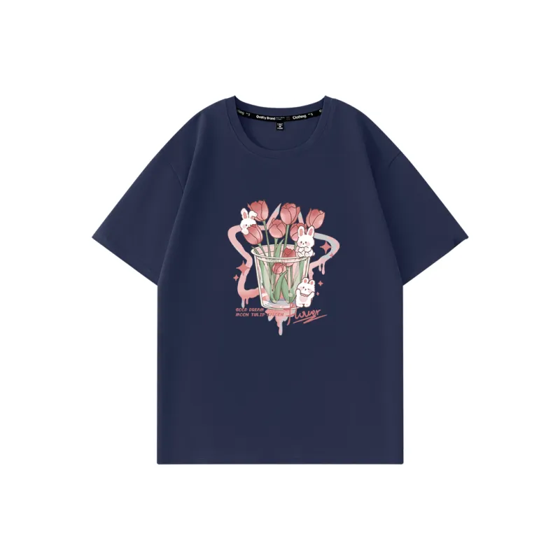 Cotton T Shirts Women's-24