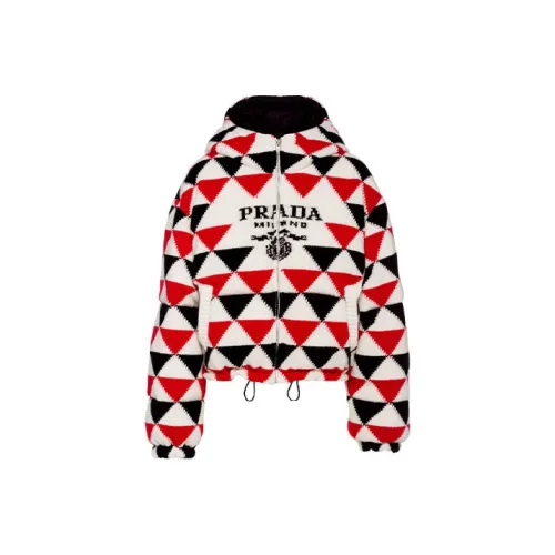 PRADA Down Jackets Women's Red