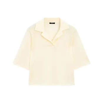 Massimo Dutti Polo Shirt Women's Yellow