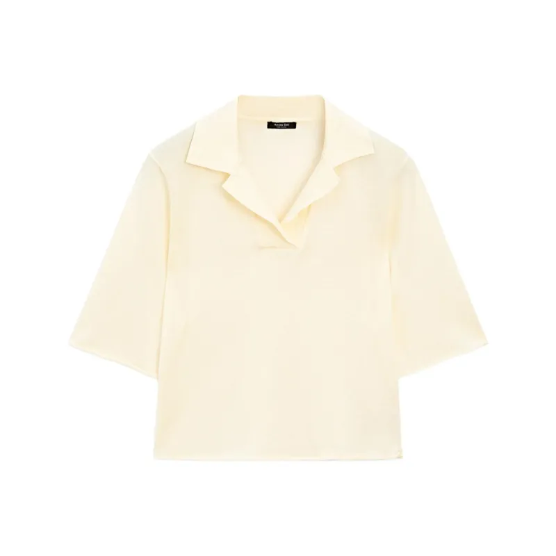 Massimo Dutti Polo Shirt Women's Yellow-0