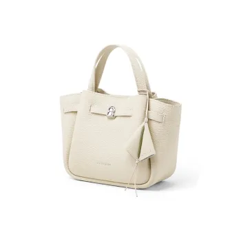 LA FESTIN Cow Leather Basket Bag Handbag Small Size Women's Multicolor