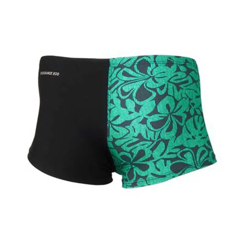 Speedo Swimming Shorts Men's Black Green-1