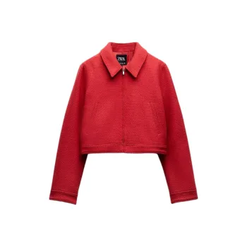 ZARA Jackets & Coats Women's Red