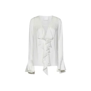 Givenchy 4G Pattern Ruffled Blouse