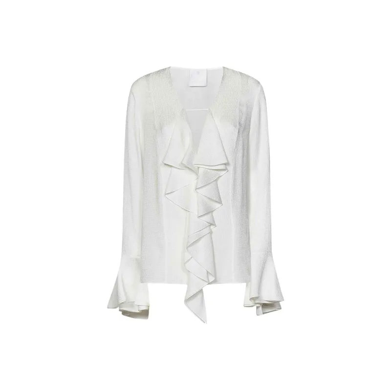 Givenchy 4G Pattern Ruffled Blouse-0