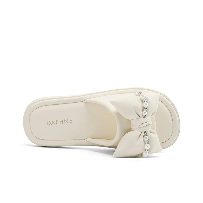 DAPHNE Leather Patchwork Quiet Slide Slippers Women's-1