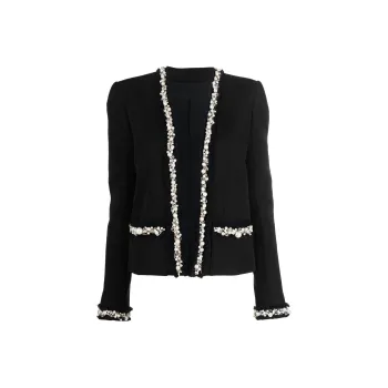 BALMAIN Pearl trim Oversized Jacket