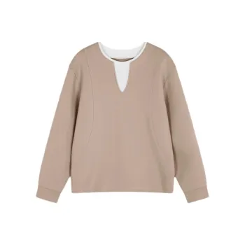 IHIMI Sweatshirt Women's Leather Pink