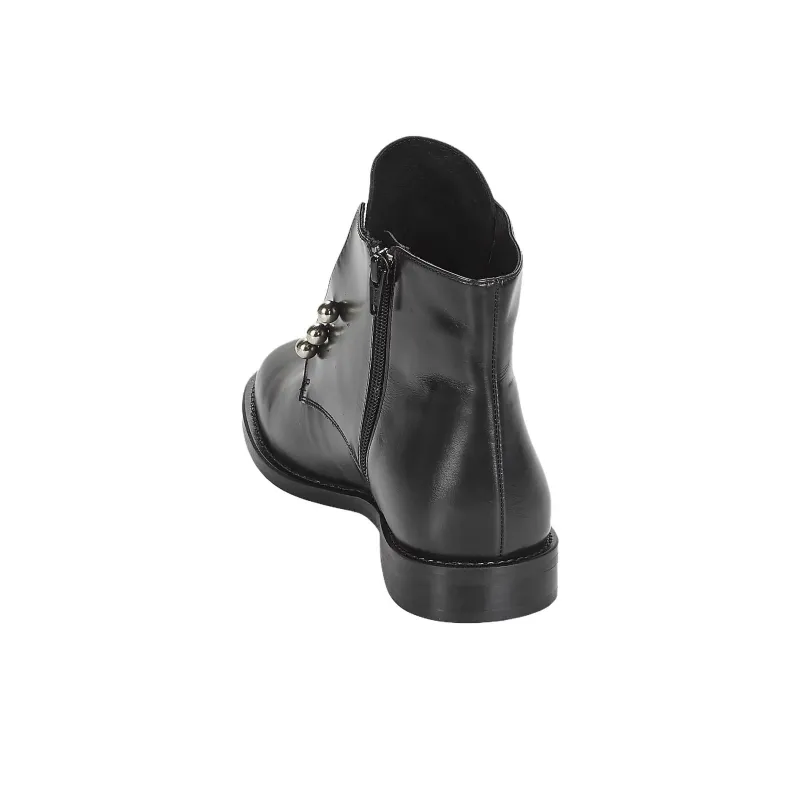 JONAK Dhavlen Cuir Ankle Boots Women's Black-4