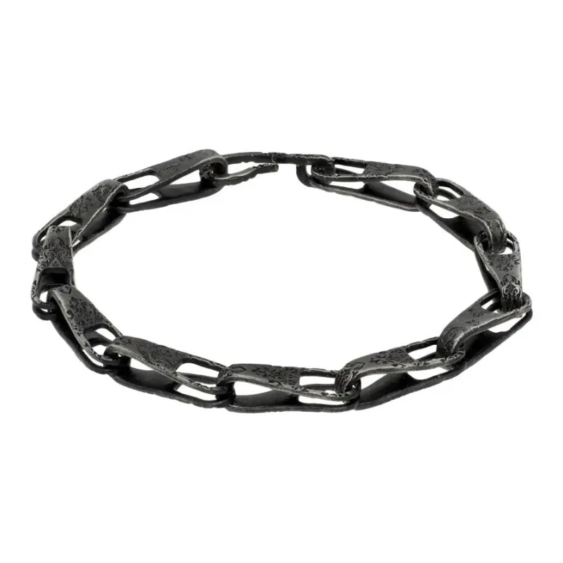 Professor.E 925 Silver, Sterling Silver Bracelets Men's Bronze-0