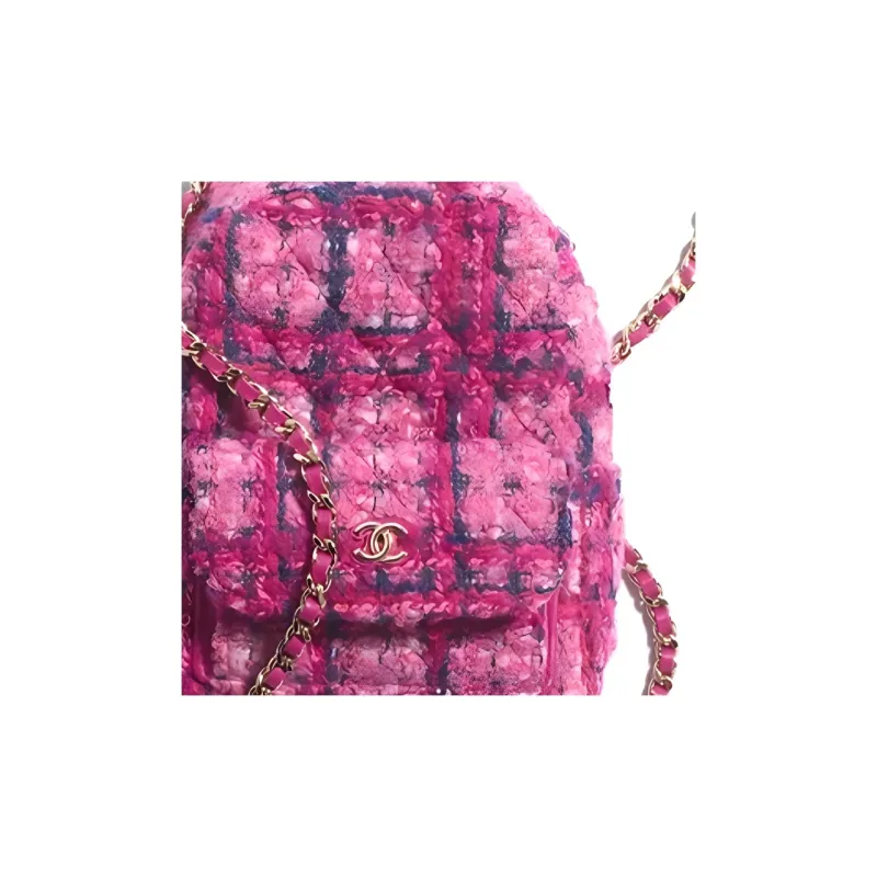 CHANEL Wool Backpack Women's Multicolor-1
