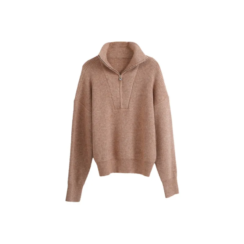 Olrain Knitwear Women's Light Camel-0