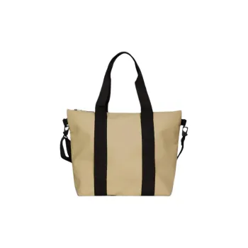 Rains Polyester Tote Bag, Shopping Bag, Shoulder Bag, Handbag Mini Unisex Sand
