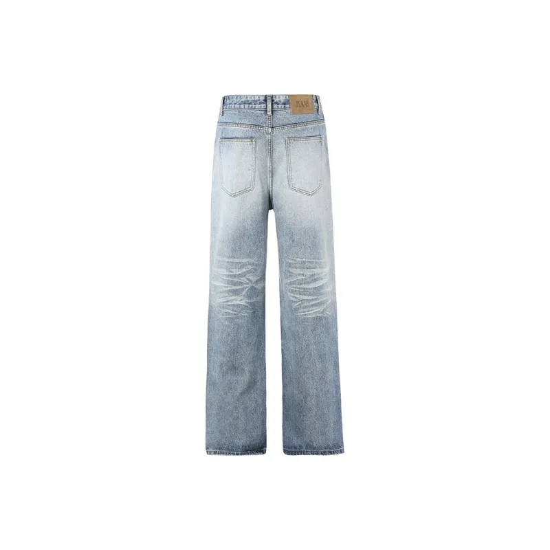 FCB ARCELONA Jeans Unisex Lightning Pattern Blue-1