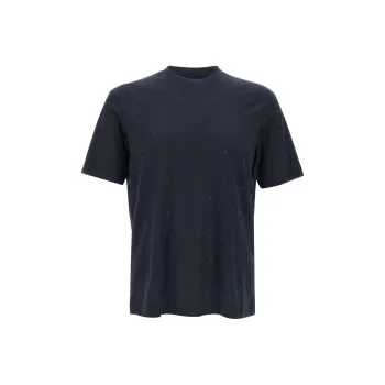 EMPORIO ARMANI Logo embroidered T shirt