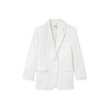 Sandro Tailored Jacket Jackets Coats Women's White
