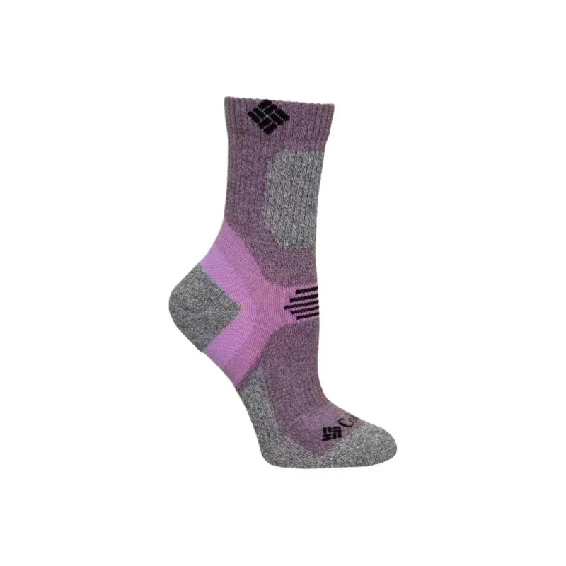 Columbia Hike Mid Calf Socks Unisex 1 Pack Purple-1