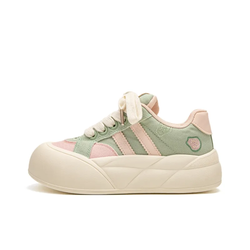 Far Waves Anti Slip Wear Resistant Low Top Skateboard Shoes Women's-5