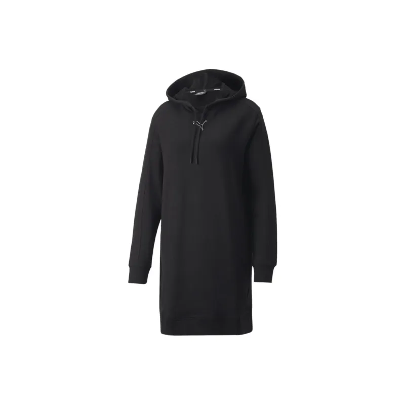 PUMA HER Hooded Dress TR Sweatshirt Women's Black-0