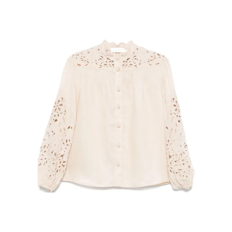 Zimmermann Wylie Embroidered Blouse-0