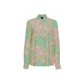 PINKO Spread collar Abstract print Shirt