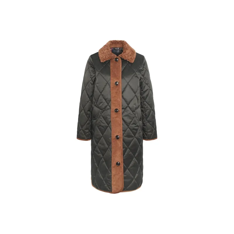 BARBOUR Mulgrave Quilted Jacket Jackets Coats Women's Dark Green-0