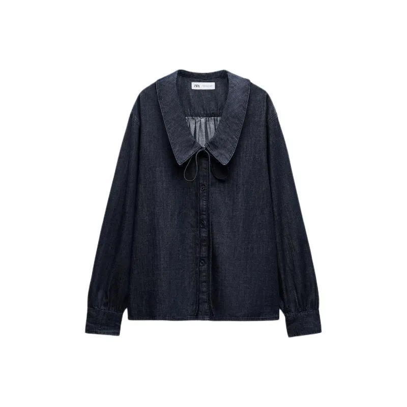 ZARA Trf Shirts Women's Indigo-0