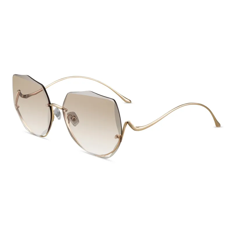 HORIEN Irregular Shape Sunglasses Women's-8