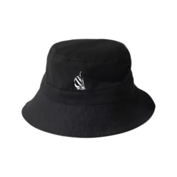 Nautica White Sail Cotton Bucket Hats Unisex Black